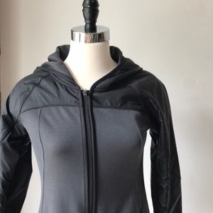 The North Face womens jacket black gray EUC Small